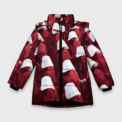 Куртка зимняя для девочки Рассказ Служанки, цвет: 3D-черный