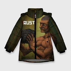 Куртка зимняя для девочки Rust, цвет: 3D-светло-серый