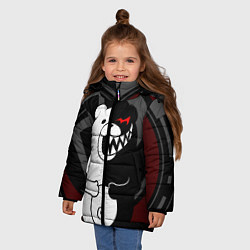 Куртка зимняя для девочки MONOKUMA МОНОКУМА DANGANRO, цвет: 3D-черный — фото 2