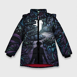 Куртка зимняя для девочки Мистический Лес, цвет: 3D-красный
