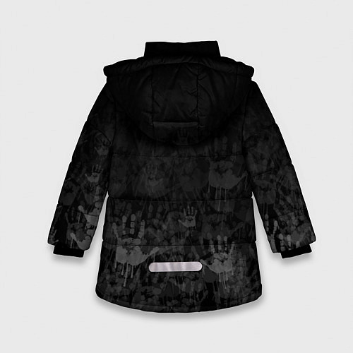 Зимняя куртка для девочки THE UMBRELLA ACADEMY / 3D-Светло-серый – фото 2