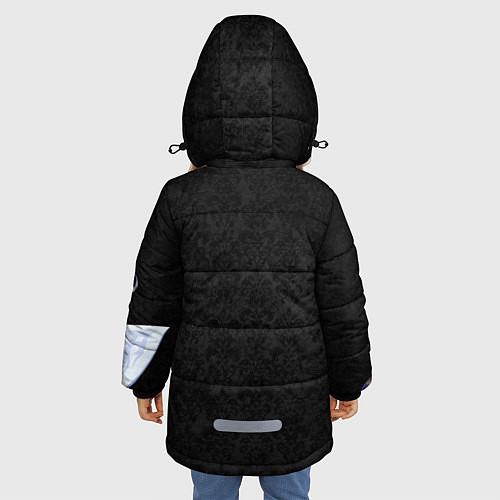Зимняя куртка для девочки Genshin Impact KEQING / 3D-Светло-серый – фото 4