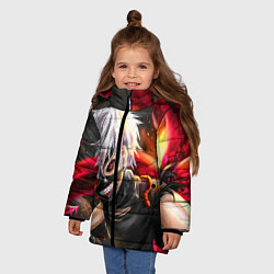 Куртка зимняя для девочки ТОКИЙСКИЙ ГУЛЬ, цвет: 3D-черный — фото 2