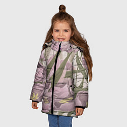 Куртка зимняя для девочки Сахарный розовый, цвет: 3D-светло-серый — фото 2