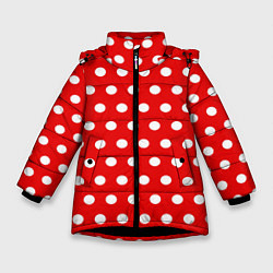 Куртка зимняя для девочки Маленькие луны, цвет: 3D-черный