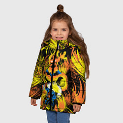 Куртка зимняя для девочки МОЯ ГЕРОЙСКАЯ АКАДЕМИЯ, цвет: 3D-красный — фото 2