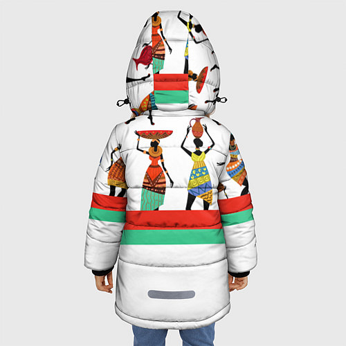 Зимняя куртка для девочки Девушки / 3D-Светло-серый – фото 4