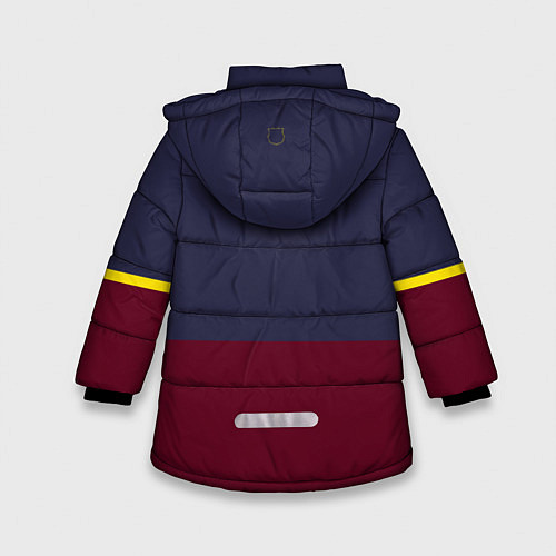 Зимняя куртка для девочки FC Barcelona Flag and team Logo 202122 / 3D-Красный – фото 2