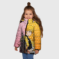 Куртка зимняя для девочки ЗЕНИЦУ И НЕЗУКА КЛИНОК, цвет: 3D-черный — фото 2