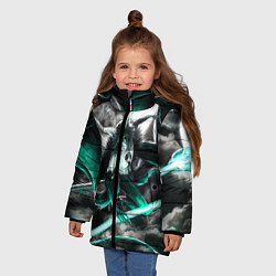 Куртка зимняя для девочки Ulquiorra Schiffer Bleach, цвет: 3D-черный — фото 2