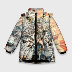 Куртка зимняя для девочки Anime angel, цвет: 3D-черный