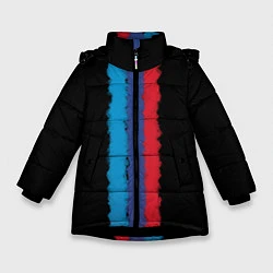 Куртка зимняя для девочки BMW LINE PERFORMANCE, цвет: 3D-черный