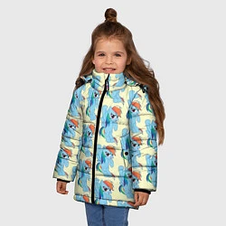 Куртка зимняя для девочки Rainbow Dash, цвет: 3D-светло-серый — фото 2