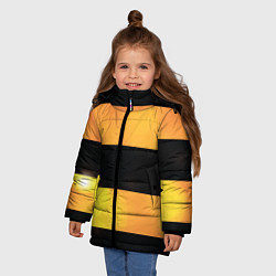 Куртка зимняя для девочки Георгиевская лента, цвет: 3D-черный — фото 2