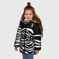 Куртка зимняя для девочки JUVENTUS TORINO HOME, цвет: 3D-черный — фото 2