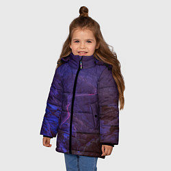 Куртка зимняя для девочки НЕОНОВАЯ ДОРОГА, цвет: 3D-светло-серый — фото 2