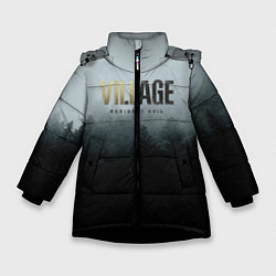 Куртка зимняя для девочки Resident Evil Village, цвет: 3D-черный
