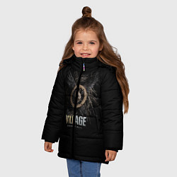 Куртка зимняя для девочки Resident Evil Village, цвет: 3D-черный — фото 2