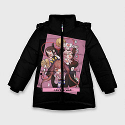 Куртка зимняя для девочки Kaguya Sama Госпожа Кагуя, цвет: 3D-черный