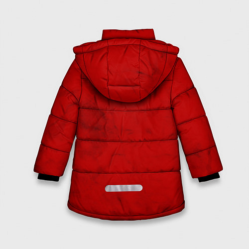Зимняя куртка для девочки СБОРНАЯ РОССИИ 2021 ФОРМА / 3D-Красный – фото 2