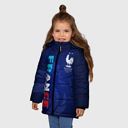 Куртка зимняя для девочки Сборная Франции, цвет: 3D-черный — фото 2