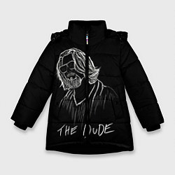 Куртка зимняя для девочки THE DUDE Большой Лебовски, цвет: 3D-черный