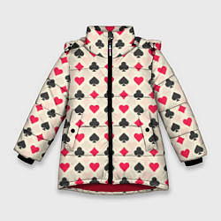 Куртка зимняя для девочки Масти, цвет: 3D-красный