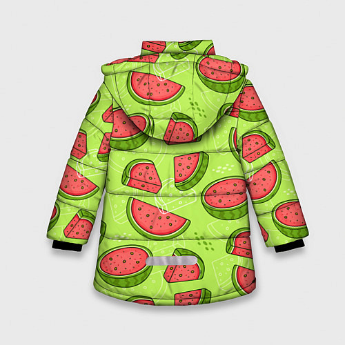 Зимняя куртка для девочки Арбузный фреш / 3D-Красный – фото 2