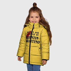 Куртка зимняя для девочки Quentin Tarantino, цвет: 3D-красный — фото 2