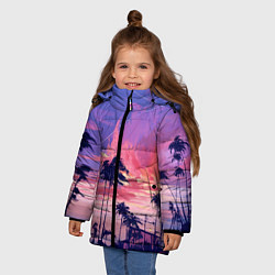 Куртка зимняя для девочки Пейзаж, цвет: 3D-красный — фото 2