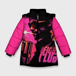 Куртка зимняя для девочки Тайлер Дёрден с динамитом, цвет: 3D-черный