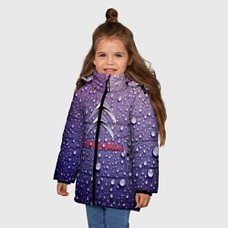Куртка зимняя для девочки Citroёn Storm Ситроен ливень, цвет: 3D-черный — фото 2