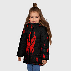 Куртка зимняя для девочки DEAD SPACE ОБЕЛИСК, цвет: 3D-черный — фото 2