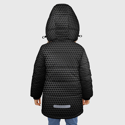 Зимняя куртка для девочки TOYOTA STEEL HONEYCOMBS / 3D-Светло-серый – фото 4