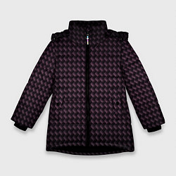 Куртка зимняя для девочки Неоновая мозаика, цвет: 3D-черный