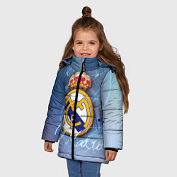 Куртка зимняя для девочки FC РЕАЛ МАДРИД, цвет: 3D-красный — фото 2