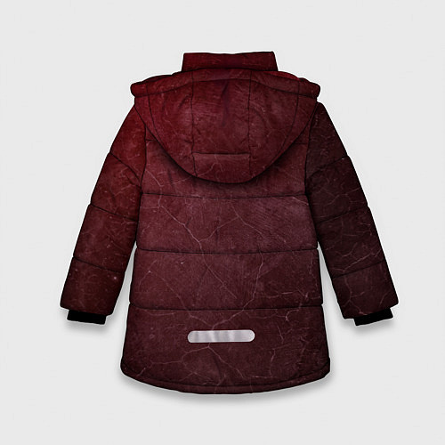 Зимняя куртка для девочки TOYOTA RED GRUNGE / 3D-Красный – фото 2