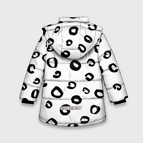 Зимняя куртка для девочки Леопардовый окрас / 3D-Красный – фото 2
