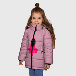 Куртка зимняя для девочки Сотрудник, цвет: 3D-черный — фото 2