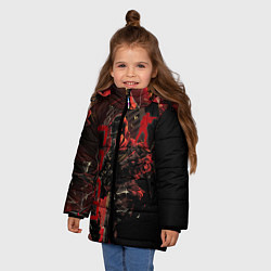 Куртка зимняя для девочки CS GO SPECIAL OPERATION RED ALERT SKIN КС ГО КРАСН, цвет: 3D-красный — фото 2