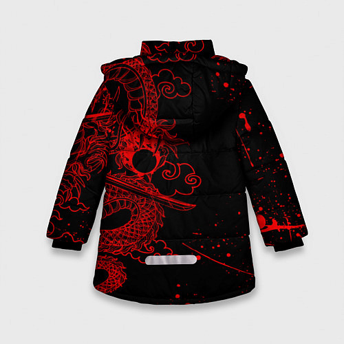 Зимняя куртка для девочки ТОКИЙСКИЕ МСТИТЕЛИ КРАСНЫЙ ДРАКОН / 3D-Красный – фото 2