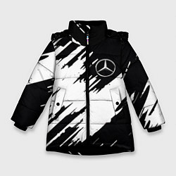 Куртка зимняя для девочки Новый мерин, цвет: 3D-черный