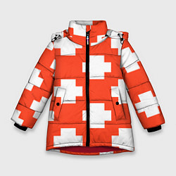 Куртка зимняя для девочки Toca Life: Live, цвет: 3D-красный