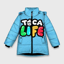 Куртка зимняя для девочки Toca Life: Logo, цвет: 3D-черный