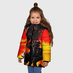 Куртка зимняя для девочки БЕРСЕРК ОГНЕННЫЙ BERSERK, цвет: 3D-черный — фото 2