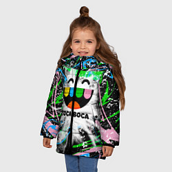 Куртка зимняя для девочки Toca Boca: Весельчак, цвет: 3D-черный — фото 2