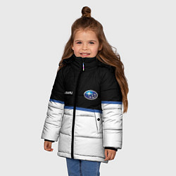 Куртка зимняя для девочки Subaru Два цвета, цвет: 3D-светло-серый — фото 2