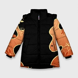 Куртка зимняя для девочки КАДЗУХА ПАТТЕРН, цвет: 3D-черный