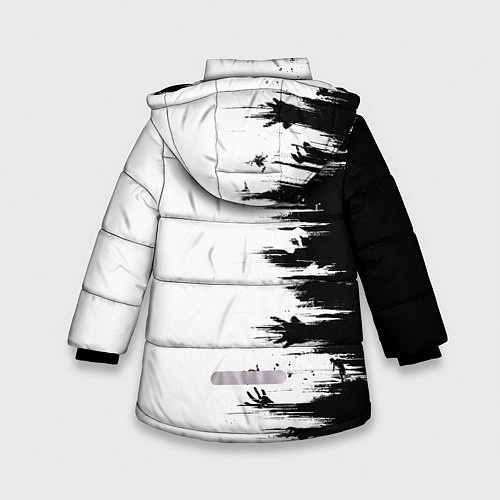 Зимняя куртка для девочки DYING LIGHT 2 GOOD NIGHT AND GOOD LUCK / 3D-Светло-серый – фото 2