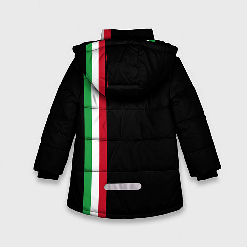 Зимняя куртка для девочки DUCATI MOTOCYCLE ITALY LINE / 3D-Красный – фото 2